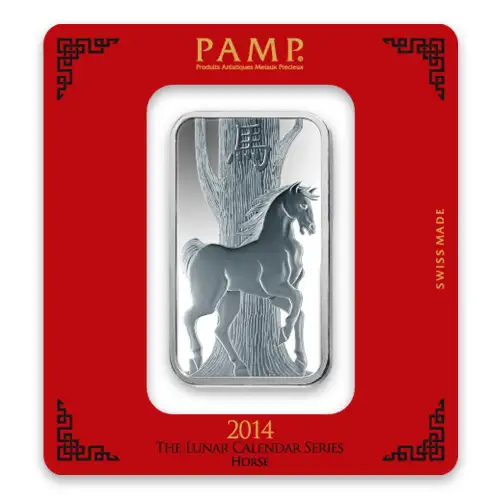 100g PAMP Silver Bar - Lunar Horse (3)