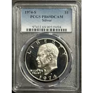 1974-S $1 Silver, DCAM