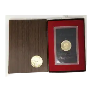 1974-S Silver Eisenhower Dollar Proof in Govt. Brown Box