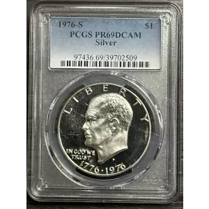 1976-S $1 Silver, DCAM