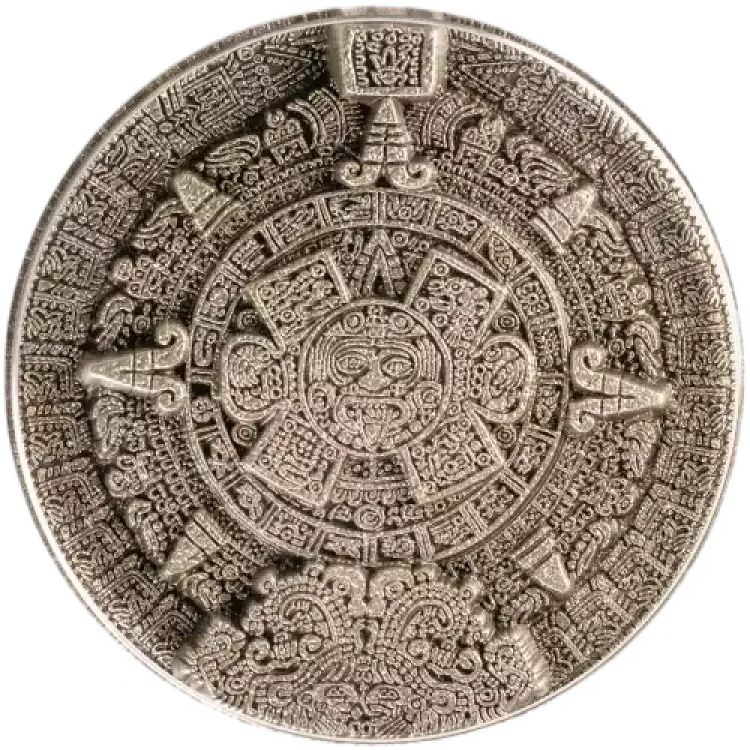 2 oz Silver Aztec Sun Stone Stacker Round - ASB Rare Coins, LLC