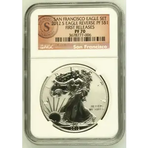 2012 S SAN FRANCISCO EAGLE SET FIRST RELEASES OFFICIAL US MINT SET (2)