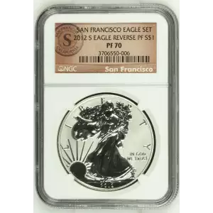 2012 S SAN FRANCISCO EAGLE SET OFFICIAL US MINT SET (2)