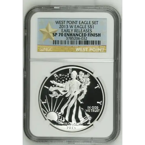 2013 W WEST POINT EAGLE SET EARLY RELEASES OFFICIAL US MINT SET ENHANCED FINISH (2)