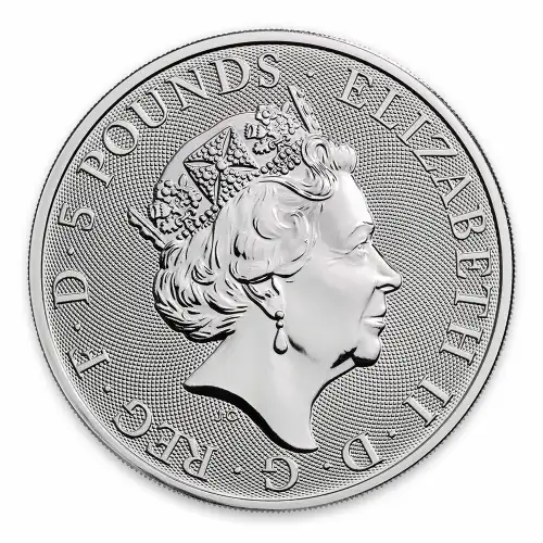 2019 2oz Silver Britain Queen's Beast: The Yale of Beaufort (3)