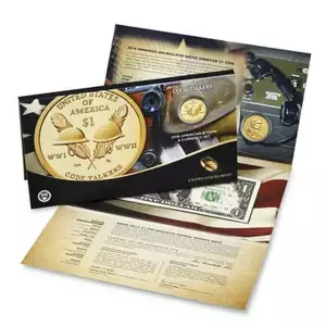 Coin and Currency Set. Sacagawea $1 and paper $1