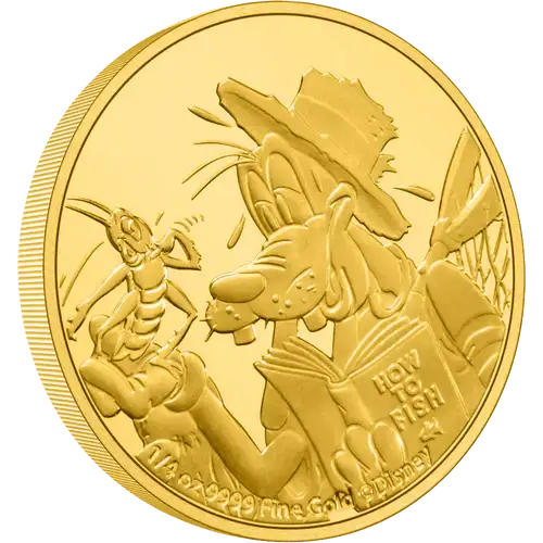 Disney Goofy 90th Anniversary- 2022 1/4oz  Gold Coin (2)