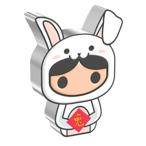 Lunar Series - 2023 1oz Year of the Rabbit Silver Chibi Coin (3)