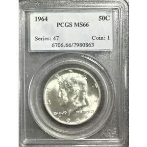 Half Dollars---Kennedy 1964 -Silver- 0.5 Dollar