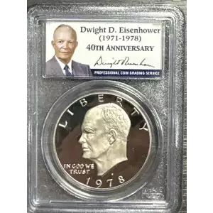 Dollars---Eisenhower 1971-1978 Copper-Nickel- 1 Dollar