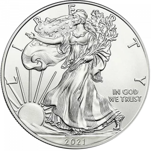 2021 1oz American Silver Eagle - Type 1 Reverse