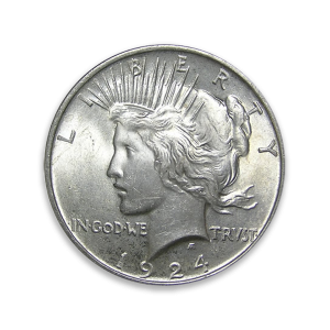 Peace Dollar (1922 - 1935) - Circulated.